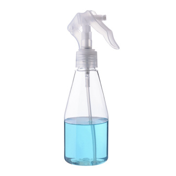 plastic empty PET green trigger spray bottle 200ml with replacement trigger for cleaning