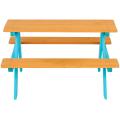 Kids Wooden Outdoor Picnic Table Bench Set