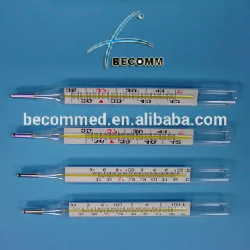 medical large size glass clinical thermometer/mercury thermometer