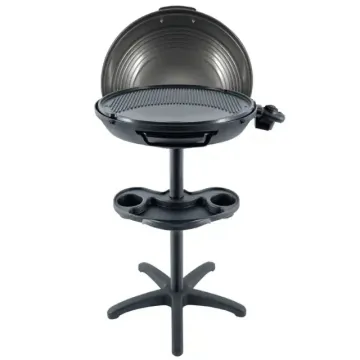 Free-Standing Electric BBQ Grill with Non-Stick Cooking Plate