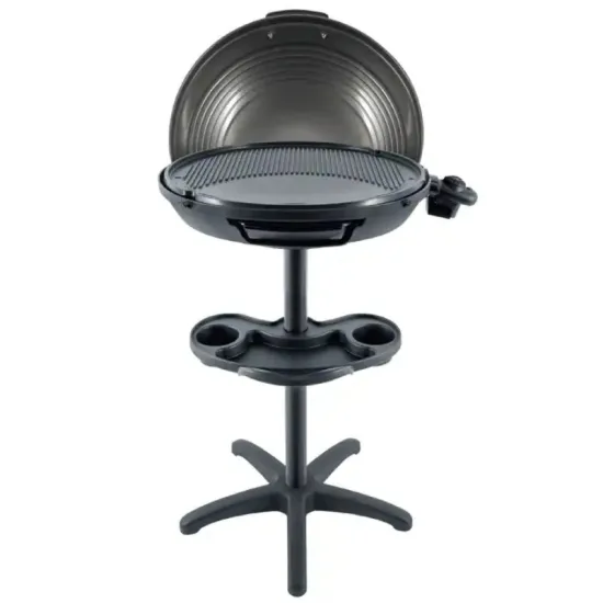 Free-Standing Electric BBQ Grill with Non-Stick Cooking Plate