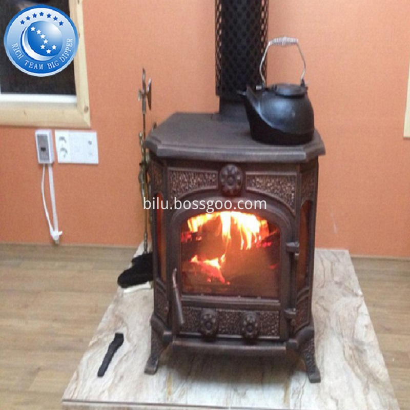 Indoor Cast Iron Wood Stove Fireplace