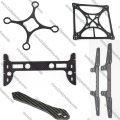 Estrutura em folha de fibra de carbono de 3,0x400x500mm para drone RC