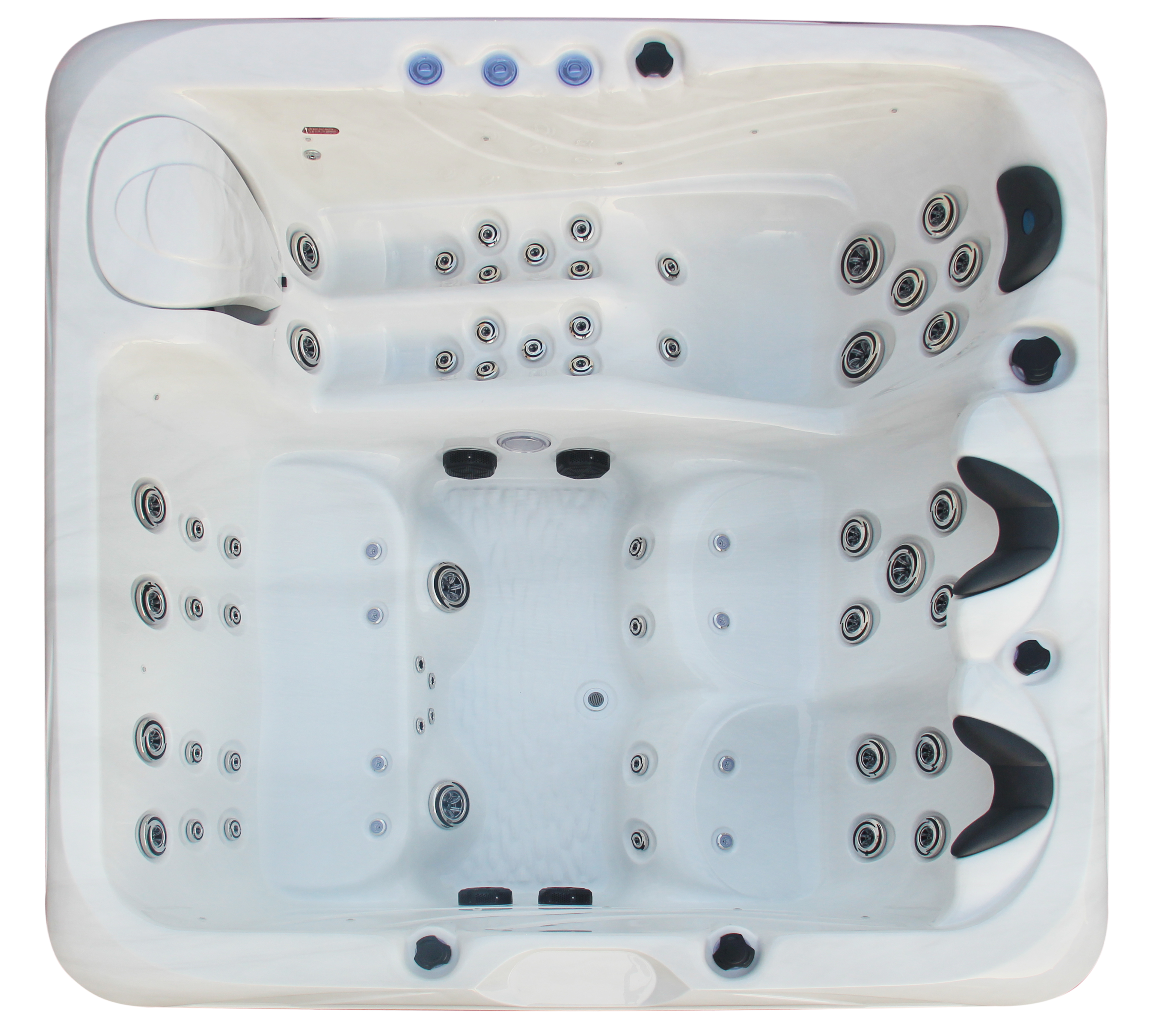 Hydro massage 5 persons spa square hot tub