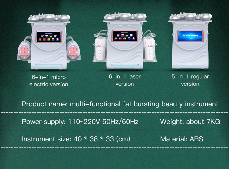 6 in 1 cavitation machine