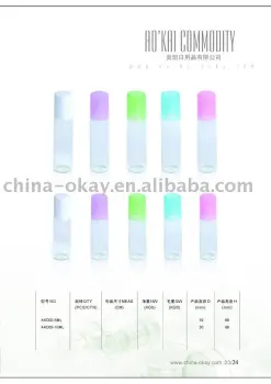 glass bottle with roll