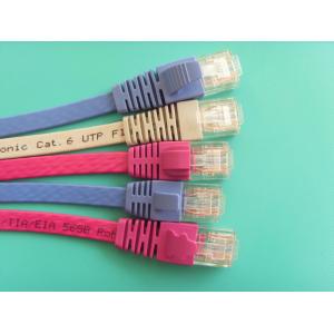 Cableado de cable de parche plano Cat5e