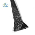 Heat insulation 3k 12k carbon fiber braided sleeve