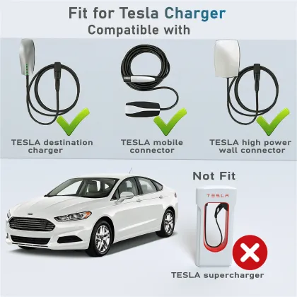 Wholesale OEM EV Connectors: Tesla to Type 1 Fast Charging Adapters