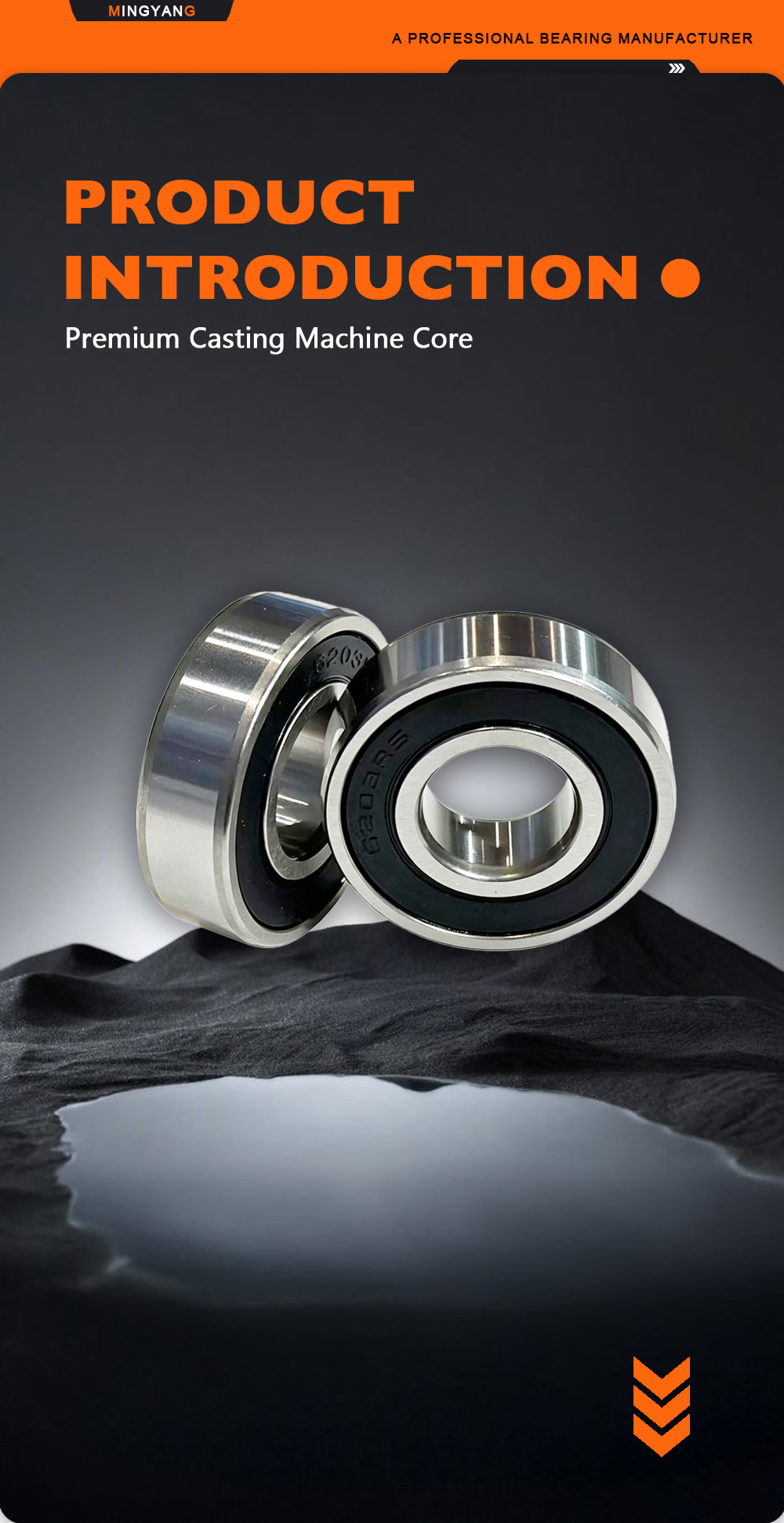 6203‑2RS Dust‑Proof Moisture‑Resistant Rotary Bearing x