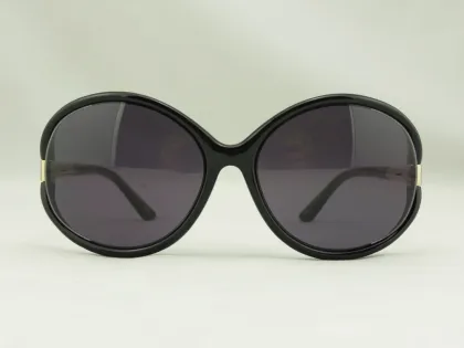 Black Tom Ford Womens Sunglasses For Oval / Round / Long Face Sandrine Tf124 01a 60mm Lens