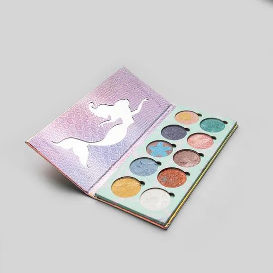 10 Colors Book Eyeshadow Palette Cosmetic Package Box