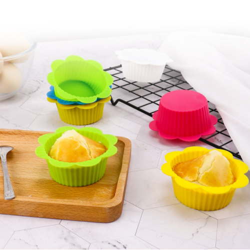 Cuper di muffin da cottura al silicone riutilizzabile all&#39;ingrosso