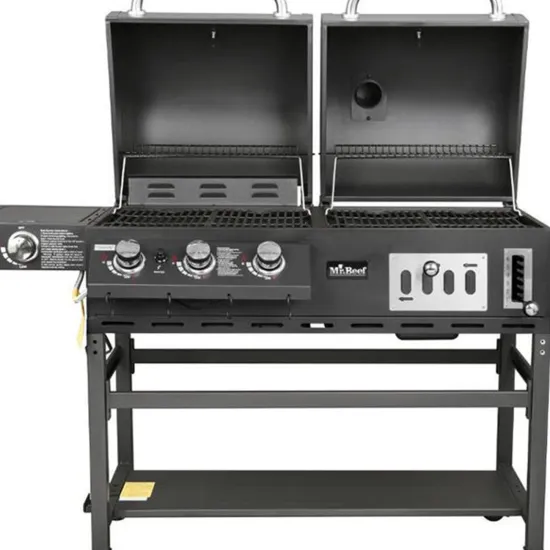 Manufacturer Commercial 6-Burner Gas Stove Oven Grill Outdoor Garden Bbq Gas Grill