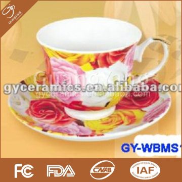 porcelain cup with metal stand in color box