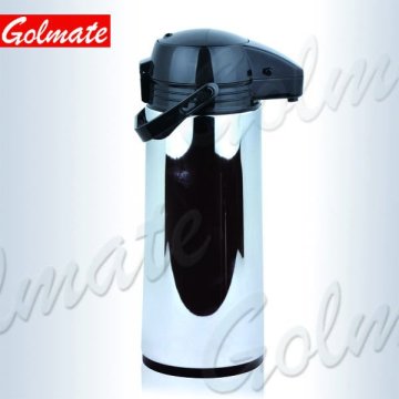 STAINLESS STEEL VACUUM PUMPING AIRPOT COFFEE JUG 1.9L(glass liner)