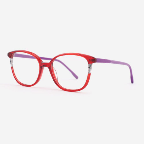 Round and bevel Female Formal Modern Optical Frames