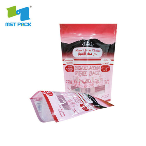 bolso ziplock impreso plástico rosa personalizado