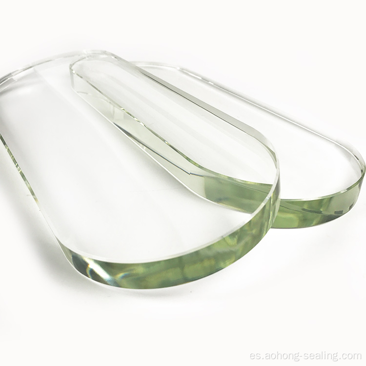 vidrio ovalado de vidrio personalizado de alta calidad vidrio