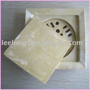 6inch 8inch Square Resin Plastic Interior decorative floor drain grate