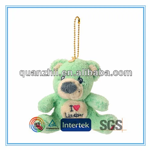 High quality soft plush animal keyring