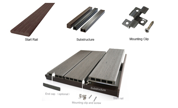China Supplier WPC Outdoor Decking (120*25mm)