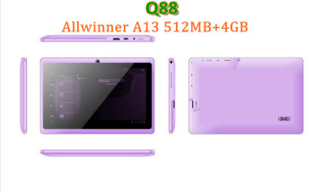7" Allwinner A13 Q88 Tablet PC Android 4.0 1.2GHz RAM DDR3 512MB ROM 4GB (RS-708)
