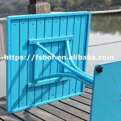 Modern Plastic Wood Outdoor Garden Furniture - Aluminum Polywood Dining Table and Chairs