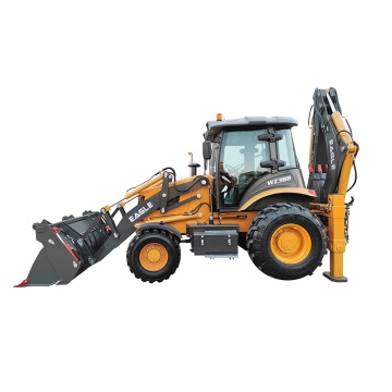 Topone mini traktor backhoe loader: traktor 4x4 compact dengan loader dan backhoe