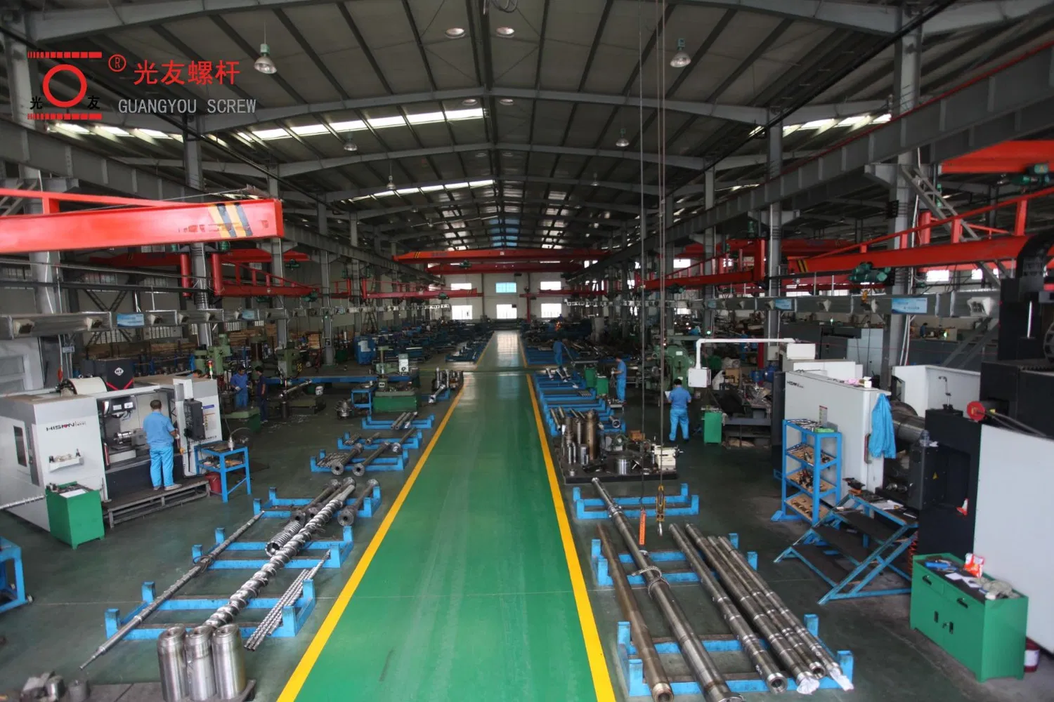 Long-life tungsten-carbide-coated alloy screw barrel