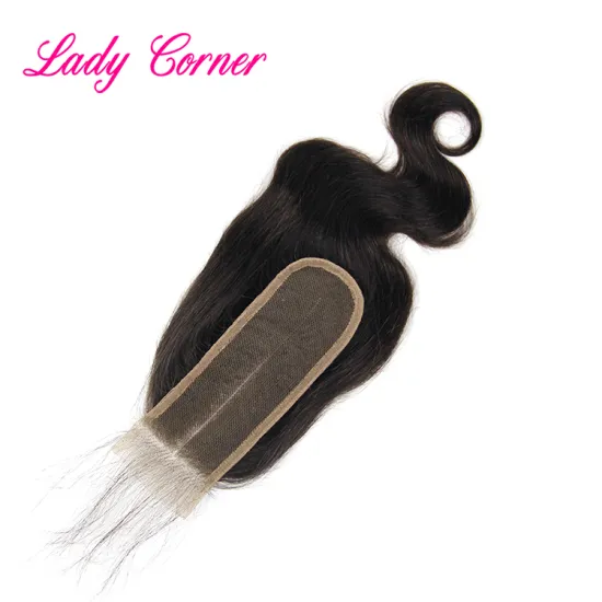 6x2 inch body wave unprocessed Cambodian hair closure