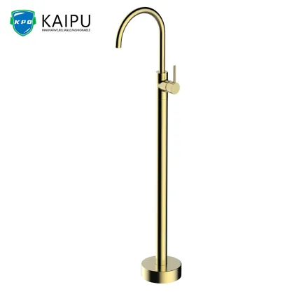 Free standing bath tub faucet