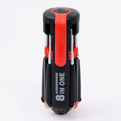 Eight-in-One Screwdriver with LED Flashlight