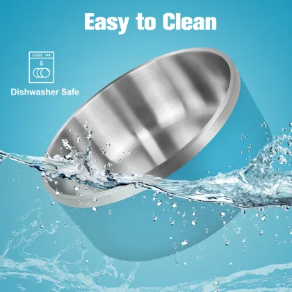 Durable Non-Skid Insulated Rubber Bottom Pet Bowl