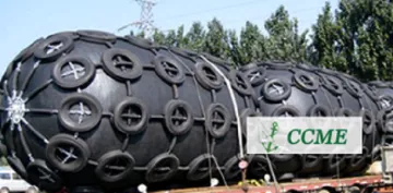 Marine floating dock pneumatic rubber fenders