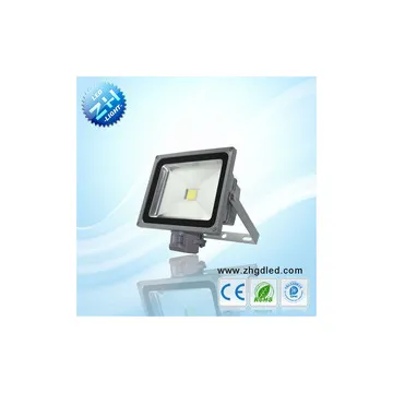 PIR sensor Led Flood Light 50W IP65 COB