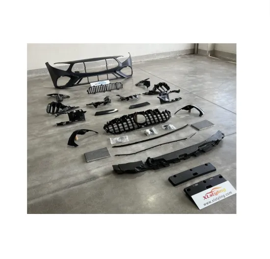 AMG GT63 Front Bumper with Grille Upgrade for Mercedes-Benz CLS C257 - PP Material