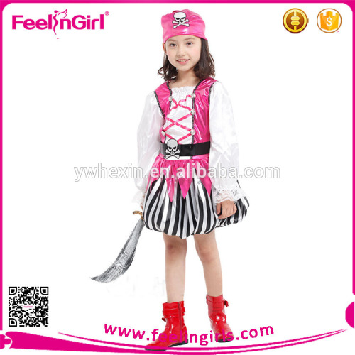 Newest pink dance girls pirate costumes wholesale from china