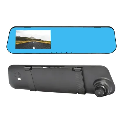 4.3 Inch HD Dual Lens Rearview Mirror Car DVR Dash Cam