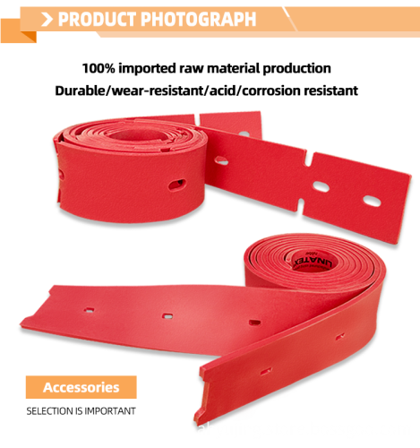 Thick Rubber Strip for Floor Scrubbers - Water Absorbent and Wear Resistant