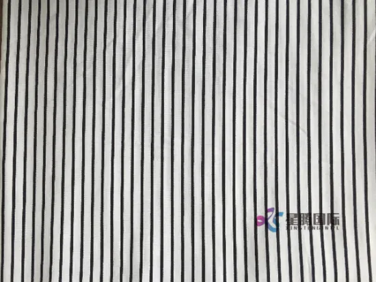 Classic Design Stripe Rayon Fabric