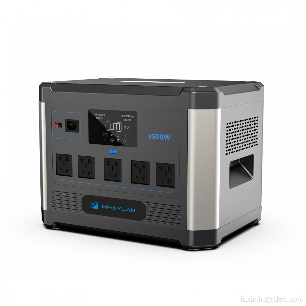 Generatore di batteria al litio da 1000w 1200 W Generatore di batteria al litio