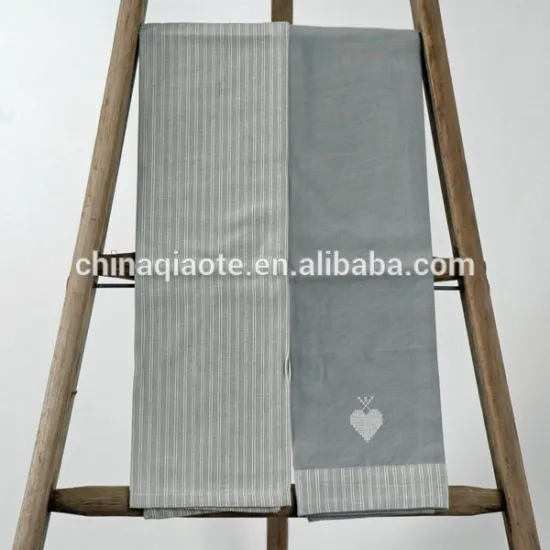 Factory supply plain white cotton tea towel