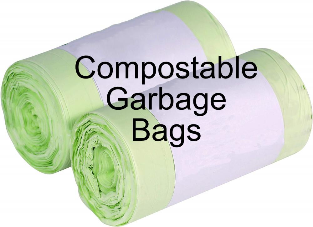 100% Biodegradable Compostable Drawstring Trash Bag