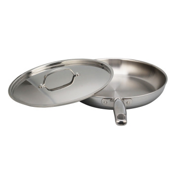 Stainless Steel Frying Pan with lid