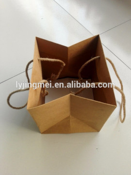 OEM kraft bag with square bottom