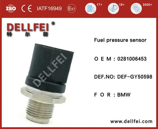 Hot Sale Fuel Injection Rail Pressure Sensor 0281006453 for BMW