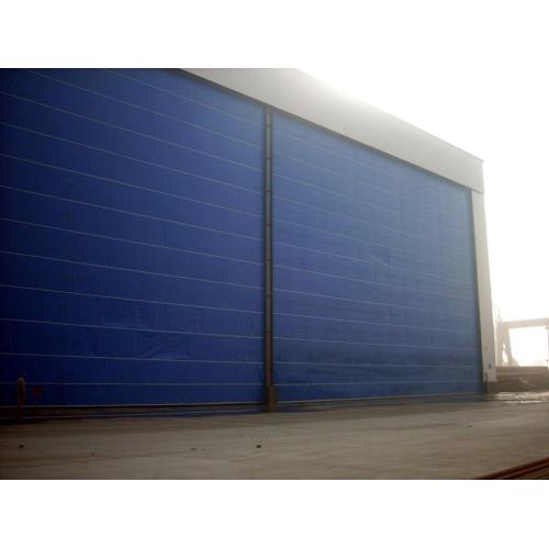 Exterior and Interior Flexible Fabric Hangar Gate