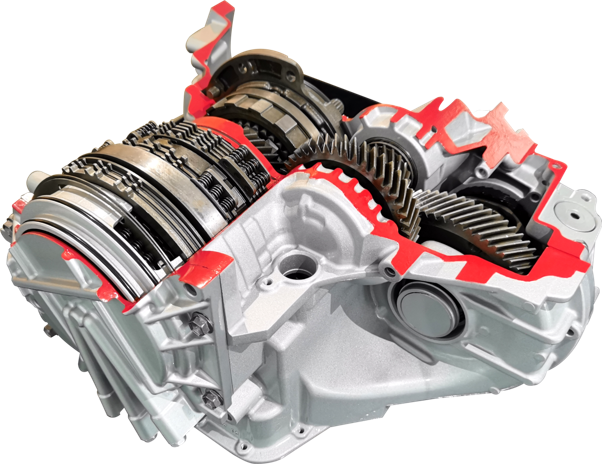 Transparant Auto Parts Housing Prototype voor tentoonstelling