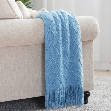 Wholesale Acrylic Throw Blankets: Super Soft, Textured, and Lightweight for Bed and Sofa Decor